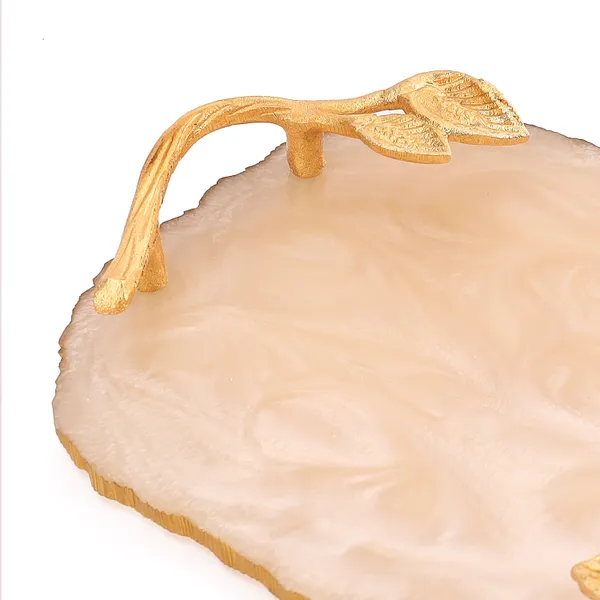 Cream_Resin_Oval_Serving_Platter_In_Resin_,_Snacks_And_Cheese_Platter_For_Home_&_Dining_Table_,_Multipurpose_Tray_With_Handles_(30X23_Cm)