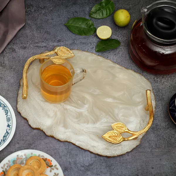 Cream_Resin_Oval_Serving_Platter_In_Resin_,_Snacks_And_Cheese_Platter_For_Home_&_Dining_Table_,_Multipurpose_Tray_With_Handles_(30X23_Cm)