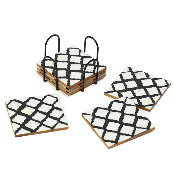 Set_of_6_Inlay_Wooden_Coasters_with_Black_Stand_for_Home_and_Dining_Table_|_Stylish_Coasters_for_Tea_Coffee_and_Bar_(10_x_10_cm)