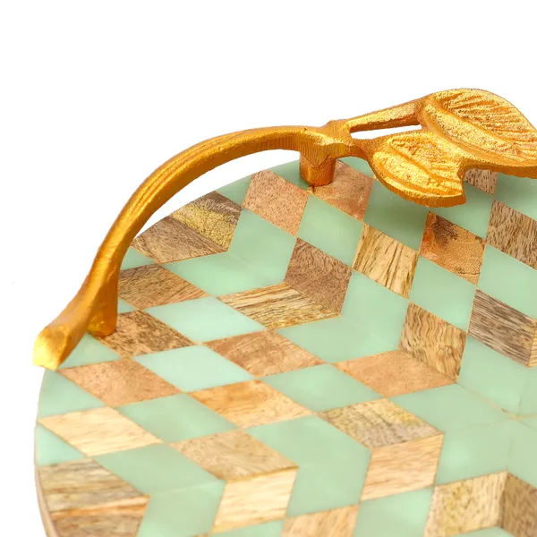 Blue_Wooden_Resin_Round_Serving_Platter_With_Inlay_Work_In_Resin_And_Wood_,_Snacks_And_Cheese_Platter_For_Home_&_Dining_Table_,_Multipurpose_Tray_With_Handles_(_(30X30)Cm_)