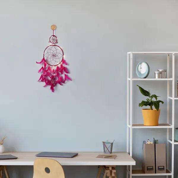 Dream_Catcher_with_Lights_Wall_Hanging_with_2_Ring_with_Pink_&_Yellow_Feathers_and_Lights_for_Home_D?cor,_Diwali_Gifting_Hanging_Decoration_(Pack_of_2)