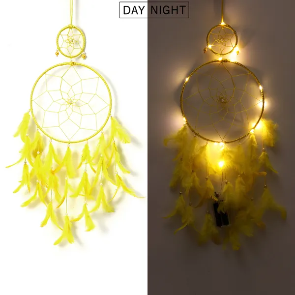Dream_Catcher_with_Lights_Wall_Hanging_with_2_Ring_with_Pink_&_Yellow_Feathers_and_Lights_for_Home_D?cor,_Diwali_Gifting_Hanging_Decoration_(Pack_of_2)