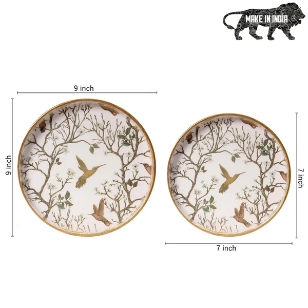 Wooden_Enamel_Coated_Round_Set_of_2_Trays_|_Serving_Tray_for_Home_&_Dining_Table_|_Printed_Multipurpose_Trays__(7x7_,_9x9_Inches)