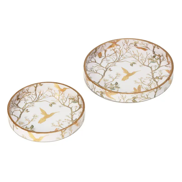 Wooden_Enamel_Coated_Round_Set_of_2_Trays_|_Serving_Tray_for_Home_&_Dining_Table_|_Printed_Multipurpose_Trays__(7x7_,_9x9_Inches)