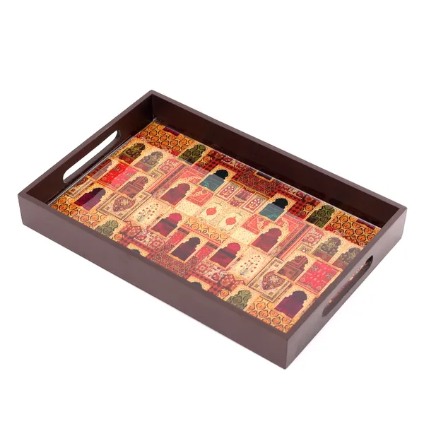 Multi_Wooden_Wooden_Enamel_Coated_Rectangular_Serving_Tray_For_Home_And_Dining_Table_,_Multipurpose_Tray_,_Serving_Tray_With_Handles_(_(36X25)Cm_)