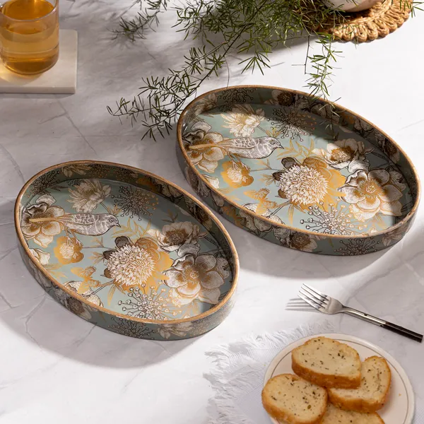 Wooden_Enamel_Coated_Oval_Set_of_2_Trays_|_Serving_Tray_for_Home_&_Dining_Table_|_Printed_Multipurpose_Trays__(10x6_,_11x8_Inches)