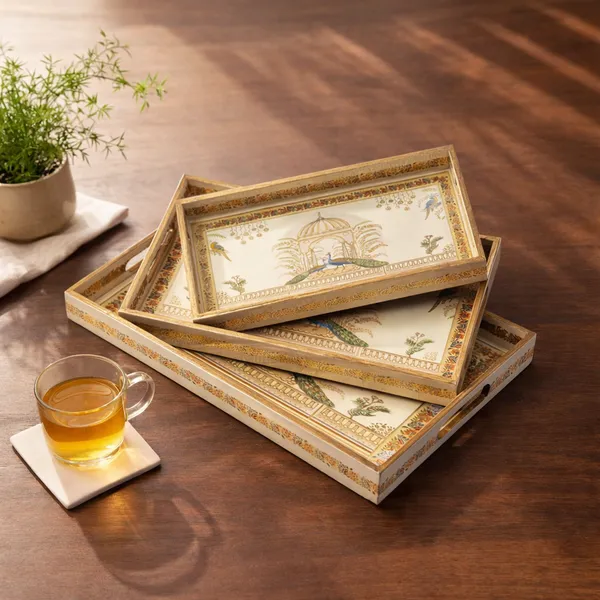 Set_of_3_Waterproof_Wooden_Enamel_Coated_Rectangular_Trays_With_Handle_,_Serving_Trays_For_Home_&_Dining_Table_,_Multipurpose_Trays