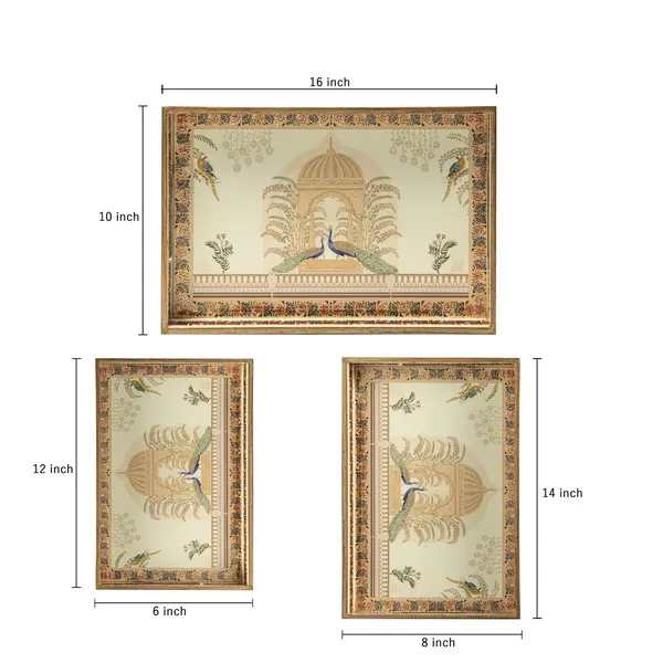 Set_of_3_Waterproof_Wooden_Enamel_Coated_Rectangular_Trays_With_Handle_,_Serving_Trays_For_Home_&_Dining_Table_,_Multipurpose_Trays