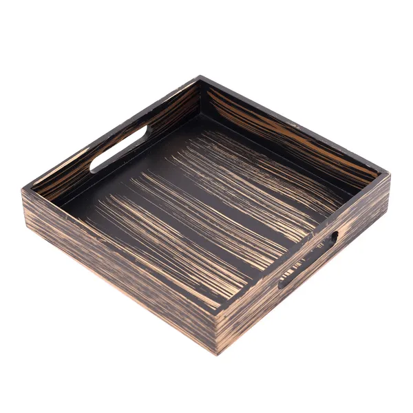 Black_&_Gold_Wooden_Wooden_Rustic_Square_Serving_Tray_Fr_Home_And_Dining_Table_,_Multipurpose_Tray_,_Serving_Tray_With_Handles_(_(25X25X5)Cm_)