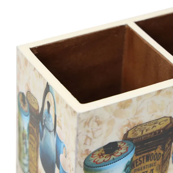 Enamel_Coated_Multiutility_Wooden_Holders_with_2_Sections_|_Spoon_Stand_Chammach_Holder|_Pen_Stand_(15xX10_cm)