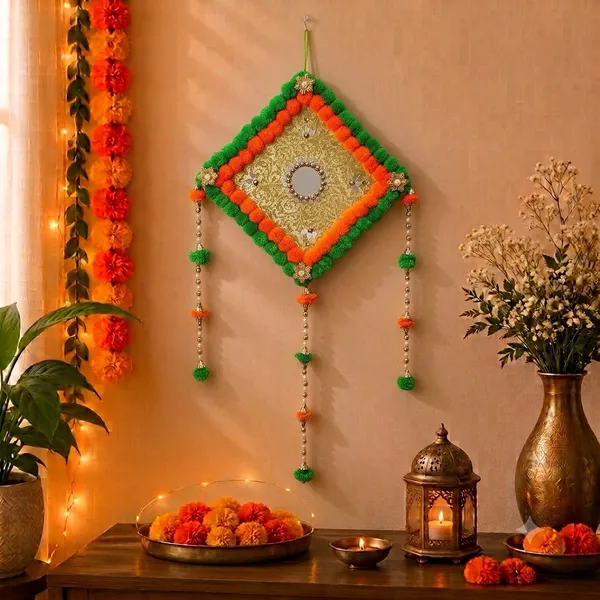 Handmade_Square_Wall_Hanging_|_Festive_Wall_Decorative_Pompom_Toran_Hanging_for_Home_D?coration_|_Diwali_Gifting_Festival_Pooja_Decoration