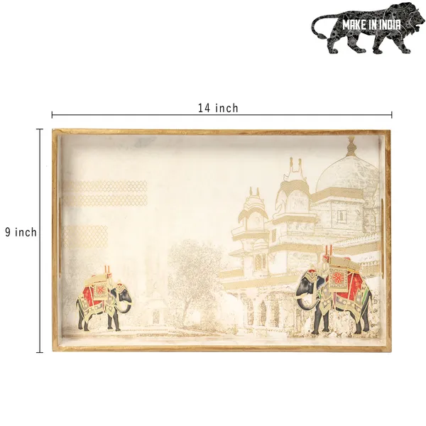 Cream_&_Gold_Wooden_Waterproof_Wooden_Enamel_Coated_Rectangular_Serving_Tray_With_Handles_For_Home_&_Dining_Table_,_Multipurpose_Tray_,_Serving_Tray_(_(36X23X4)Cm_)