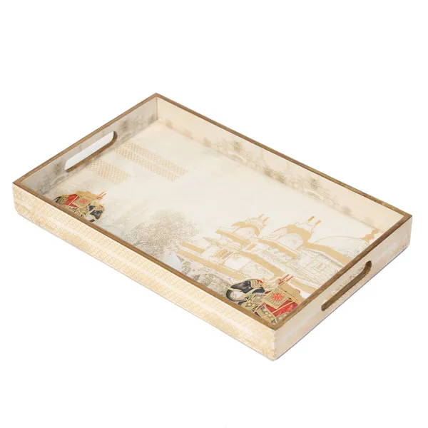 Cream_&_Gold_Wooden_Waterproof_Wooden_Enamel_Coated_Rectangular_Serving_Tray_With_Handles_For_Home_&_Dining_Table_,_Multipurpose_Tray_,_Serving_Tray_(_(36X23X4)Cm_)