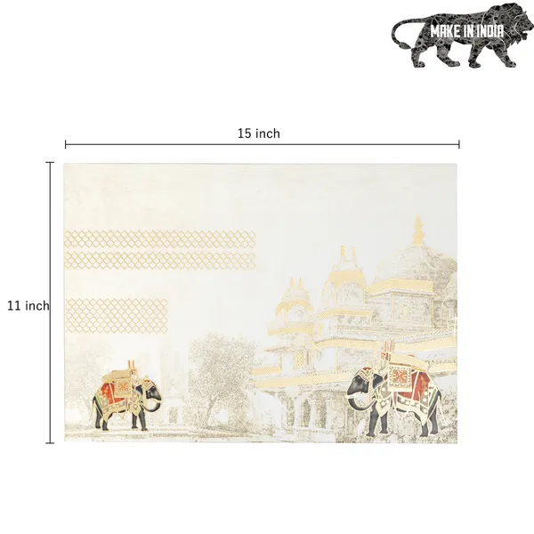 Cream_&_Gold_Wooden_Set_Of_2_Enamel_Coated_Rectangular_Wooden_Placemats_For_Home_,_Waterproof_Printed_Placemat_For_Table_(_(38X3X1)Cm_)_(Set_Of_2)