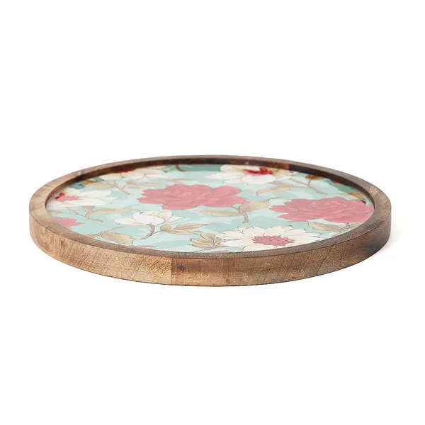 Red_&_Blue_Wooden_Enamel_Coated_Round_Serving_Platter_In_Mangowood_,_Snacks_Platter_For_Home_&_Dining_Table_,_Multipurpose_Tray_,_Serving_Tray_(_(25X25)Cm_)