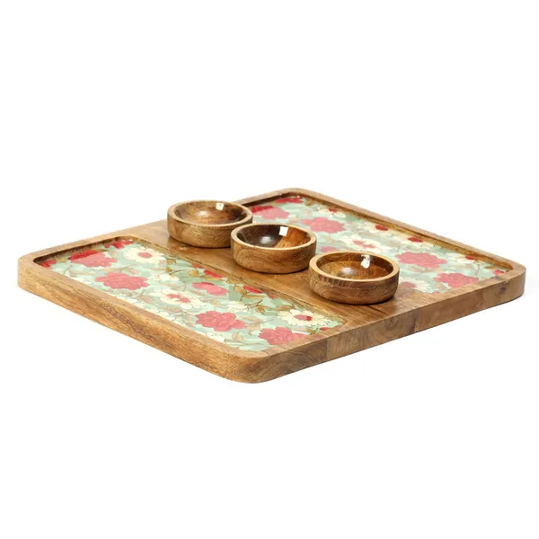 Red_&_Blue_Wooden_Enamel_Coated_Rectangle_Serving_Platter_With3_Bowls_In_Mangowood_,_Snacks_Platter_For_Home_&_Dining_Table_,_Chip_N_Dip_Platter_With_Handle_,_Serving_Tray_(_(31X25||3X3)Cm_)_(Set_Of_4)