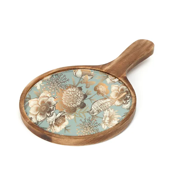 Grey_Wooden_Enamel_Coated_Round_Pizza_Serving_Platter_In_Mangowood_,_Snacks_Platter_For_Home_&_Dining_Table_,_Multipurpose_Tray_,_Serving_Tray_With_Handle_(_(25X25)Cm_)