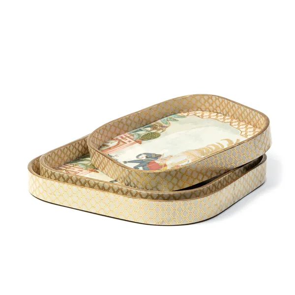 Set_of_3_Square_Curved_Wooden_Enamel_Coated_Serving_Trays_For_Home_&_Dining_Table_,_Multipurpose_Tray_Set
