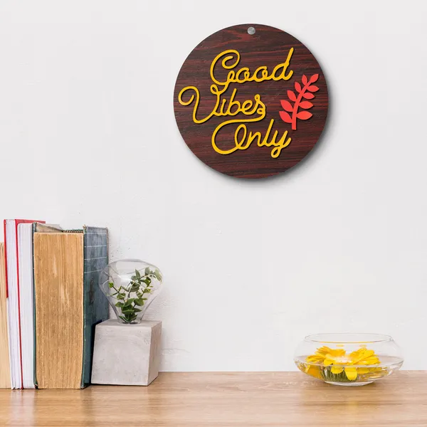 MDF_Wooden_Good_Vibes_Wall_Hanging_?_8x8_Inches_|_Feng_Shui_Wall_Art_&_Positive_Vibes_Decor_for_Home,_Office,_Diwali_Decoration_&_Gifts