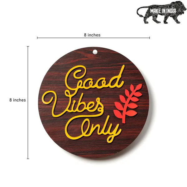 MDF_Wooden_Good_Vibes_Wall_Hanging_?_8x8_Inches_|_Feng_Shui_Wall_Art_&_Positive_Vibes_Decor_for_Home,_Office,_Diwali_Decoration_&_Gifts