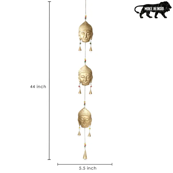 Metal_Wall_Hanging_Buddha_design_with__Hanging_Bells