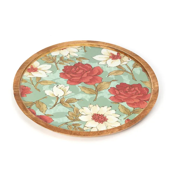 Red_&_Blue_Wooden_Enamel_Coated_Round_Serving_Platter_In_Mangowood_,_Snacks_Platter_For_Home_&_Dining_Table_,_Multipurpose_Tray_,_Serving_Tray_(_(25X25)Cm_)