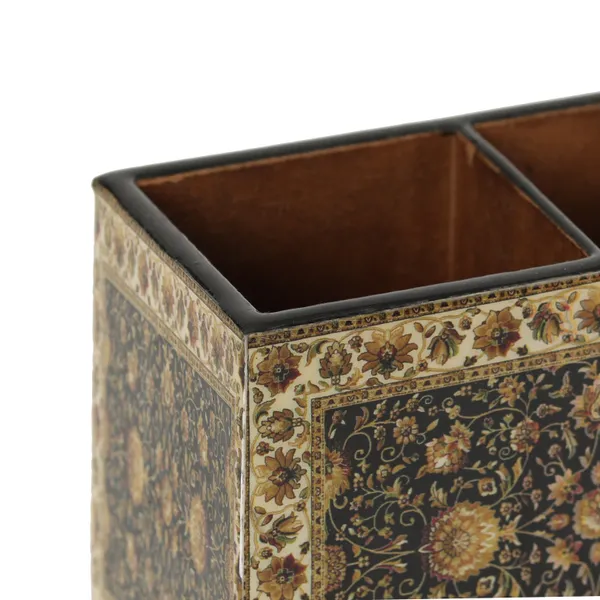 Enamel_Coated_Multiutility_Wooden_Holders_with_2_Sections_|_Spoon_Stand_Chammach_Holder|_Pen_Stand_(15xX10_cm)