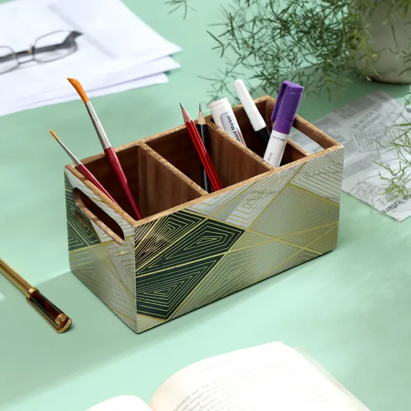 Enamel_Coated_Premium_Waterproof_Multiutility_Wooden_Holders_with_3_Sections_|_Spoon_Stand_Chammach_Holder|_Pen_Stand_(20x15x10_cm)