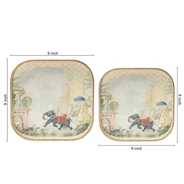 Wooden_Enamel_Coated_Square_Set_of_2_Trays_|_Serving_Tray_for_Home_&_Dining_Table_|_Printed_Multipurpose_Trays__(8x8_,_9x9_Inches)