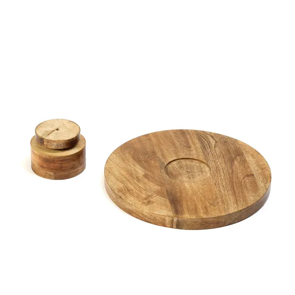 Round_Lazysusan_Platter_in_Mangowood_For_Home_&_Dining_Table_,_Multipurpose_Serving_Stand