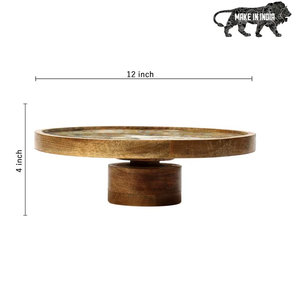 Round_Lazysusan_Platter_in_Mangowood_For_Home_&_Dining_Table_,_Multipurpose_Serving_Stand