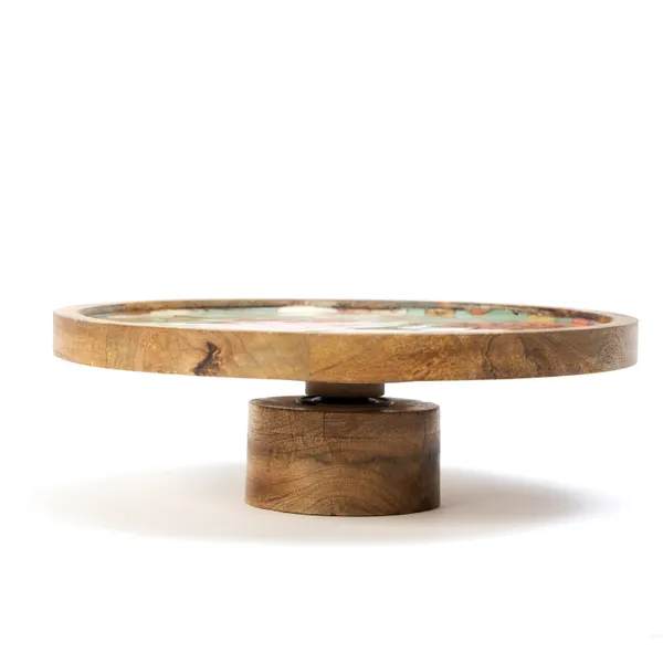 Round_Lazysusan_Platter_in_Mangowood_For_Home_&_Dining_Table_,_Multipurpose_Serving_Stand
