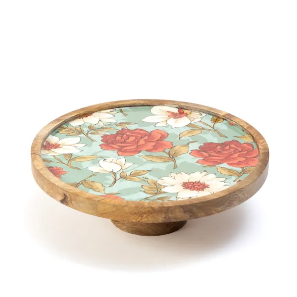Round_Lazysusan_Platter_in_Mangowood_For_Home_&_Dining_Table_,_Multipurpose_Serving_Stand