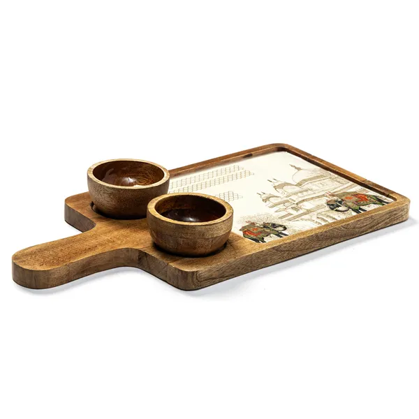 Rectangle_Serving_Platter_with_2_Bowls_In_Mangowood_,_Snacks_Platter_For_Home_&_Dining_Table_,_Chip_N_Dip_Platter_With_Handle_,_Serving_Tray