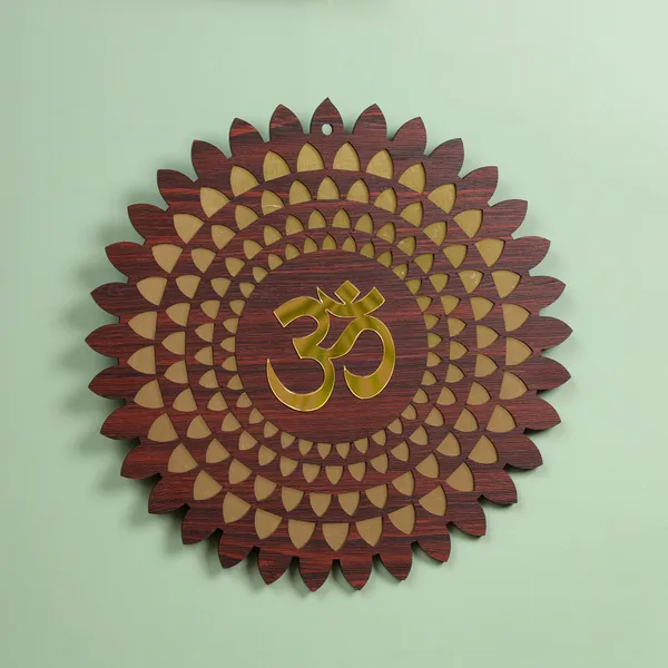 MDF_Wooden_OM_Wall_Hanging_?_12x12_Inches_|_Feng_Shui_Wall_Art_&_Positive_Vibes_Decor_for_Home,_Office,_Diwali_Decoration_&_Gifts