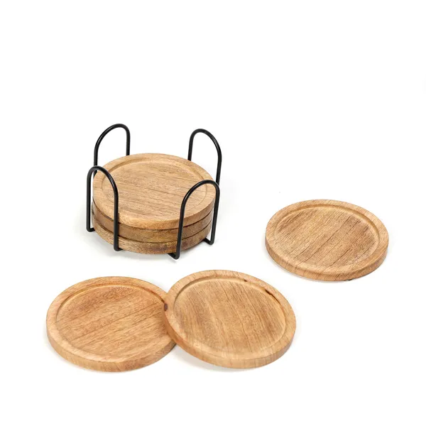 Brown_Wooden_Round_Wooden_Coasters_With_Stand_For_Home_And_Dining_Table_,_Stylish_Coasters_For_Tea_Coffee_And_Bar_(_(25X25)Cm_)