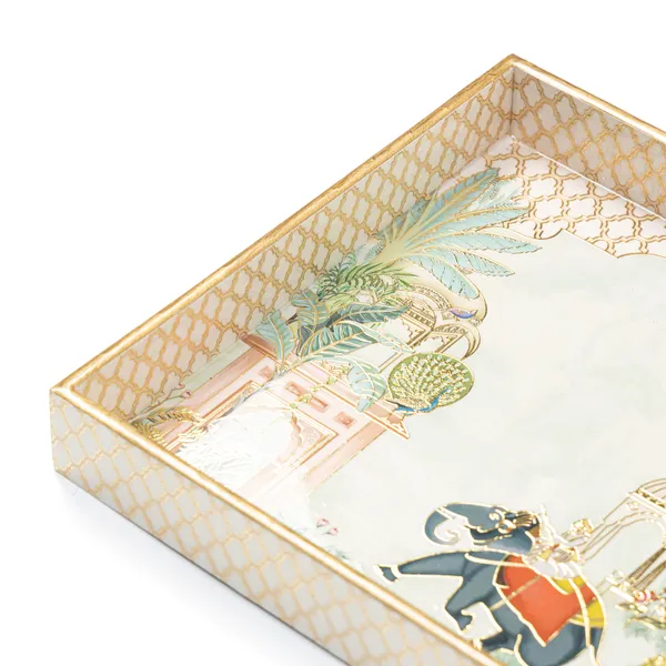 Wooden_Enamel_Coated_Square_Serving_Tray_with_Elephant_Design_For_Home_&_Dining_Table_,_Multipurpose_Tray_,_Serving_Tray