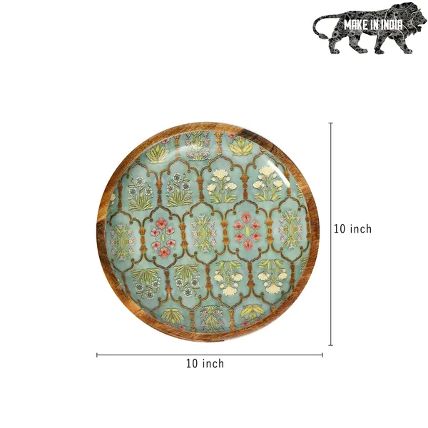 Multicolor_Wooden_Enamel_Coated_Round_Serving_Platter_In_Mangowood_,_Snacks_Platter_For_Home_&_Dining_Table_,_Multipurpose_Tray_,_Serving_Tray_(_(25X25)Cm_)