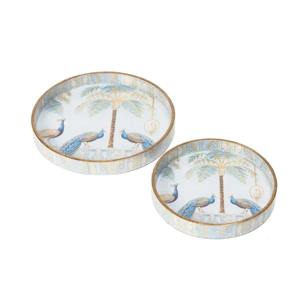 Blue_&_Gold_Wooden_Wooden_Enamel_Coated_Rectangular_Set_Of_2_Trays_,_Serving_Tray_For_Home_&_Dining_Table_,_Printed_Multipurpose_Trays_(_(23X23||18X18)Cm_)_(Set_Of_2)