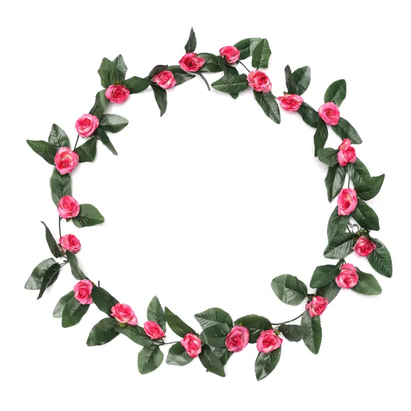 Artificial_Small_Velvet_Rose_Creeper_Dark_Pink_Flower_Vine_Stylish_Hanging_Floral_Decoration_For_Home_Balcony_Garden_Wedding_Party_And_Gift_Use_Pack_of_5
