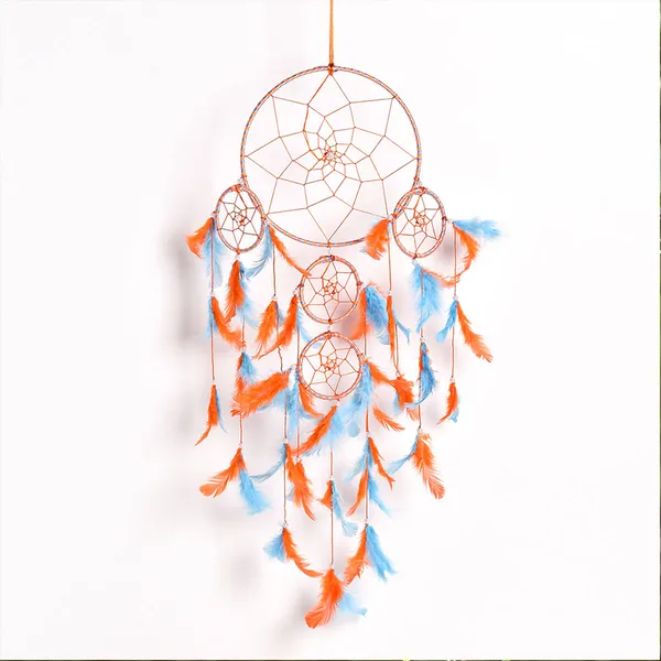 Dream_Catcher_with_Lights_Wall_Hanging_with_5_Ring_with_Orange_Sky_Blue_Feathers_and_Lights_for_Home_D?cor,_Diwali_Gifting_Hanging_Decoration