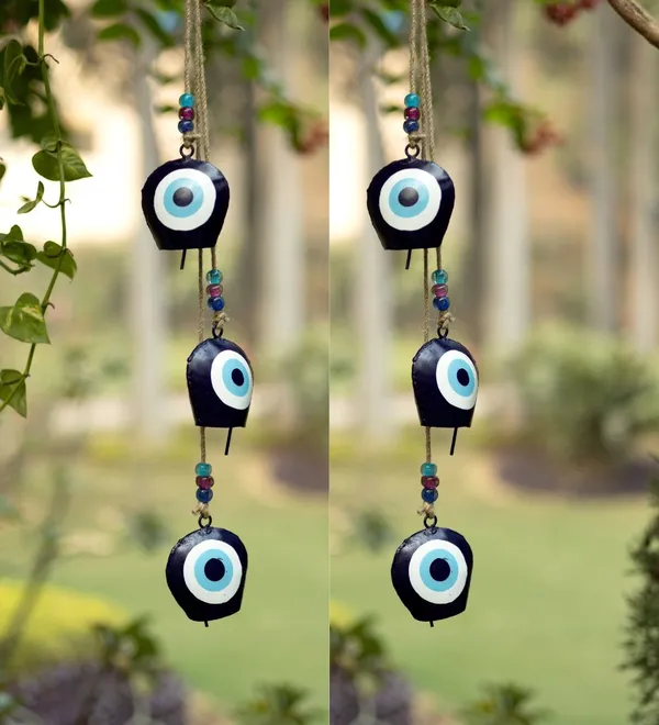 Pack_of_2_Metal_Wall_Hanging_Windchime_with_Evil_Eye_design_Hanging_CowBells