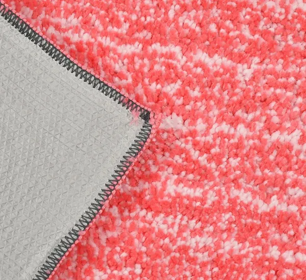 MAA_HOME_CONCEPT_Microfiber_Bathroom_Door_Mat,_Border_White,_Non-Slip_Backing,_Super_Absorbent_(Pink,_40x60_cm)
