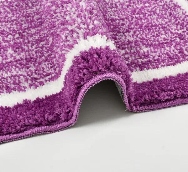 MAA_HOME_CONCEPT_Microfiber_Bathroom_Door_Mat,_Border_White,_Non-Slip_Backing,_Super_Absorbent_(Purple,_40x60_cm)