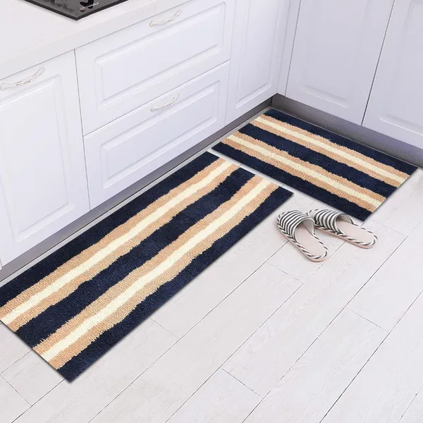 MAA_HOME_CONCEPT_Kitchen_Floor_Mat_Door_Runner_Mat_Doormat_for_Kitchen_Microfiber_Stripe_Kitchen_Mat_Size_40X60CM_40X120CM_(Dark_Blue,_40X60CM_40X120)