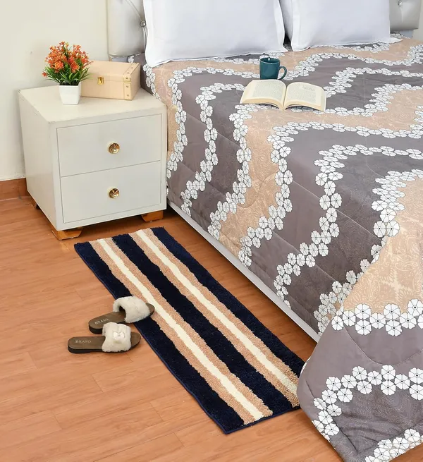 MAA_HOME_CONCEPT_Kitchen_Floor_Mat_Door_Runner_Mat_Doormat_for_Kitchen_Microfiber_Stripe_Kitchen_Mat_Size_40X60CM_40X120CM_(Dark_Blue,_40X60CM_40X120)