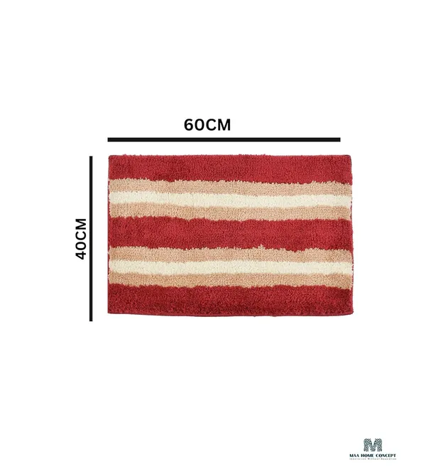 MAA_HOME_CONCEPT_Microfiber_Bath_Mat_Super_Water_Absorbent_Anti_Skid_Mat_40X60CM_Bath_mat_(Red)