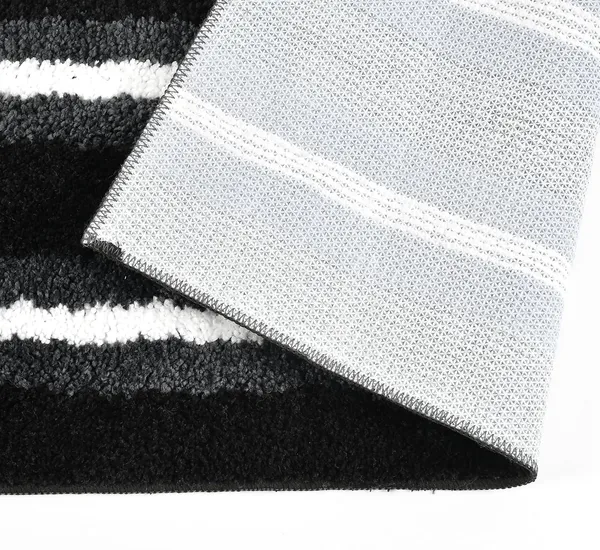 MAA_HOME_CONCEPT_Kitchen_Floor_Mat_Door_Runner_Mat_Doormat_for_Kitchen_Microfiber_Stripe_Kitchen_Mat_Size_40X60CM_40X120CM_(Black_&_White,_40X60CM_40X120)