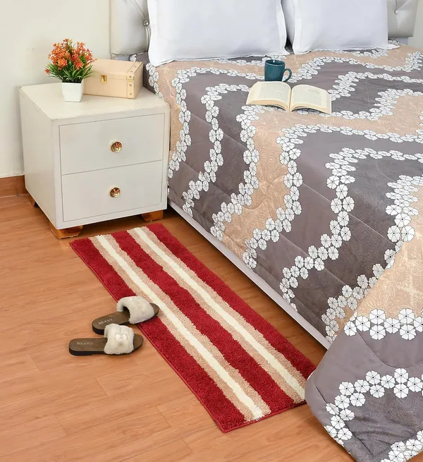 MAA_HOME_CONCEPT_Kitchen_Floor_Mat_Door_Runner_Mat_Doormat_for_Kitchen_Microfiber_Stripe_Kitchen_Mat_Size_40X60CM_40X120CM_(Red,_40X60CM_40X120)