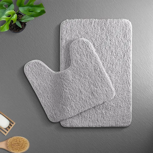 MAA_HOME_CONCEPT_(40x60_cm_Solid_1500_GSM_A20_Microfiber_Contour_Mat_Super_Absorbent/Anti-Skid_Contour_Mats_for_Bathroom/Bedroom/Door_Mat/Kitchen/Floor_Ma_40X60_CM,_40X50_CM_(Light_Grey)